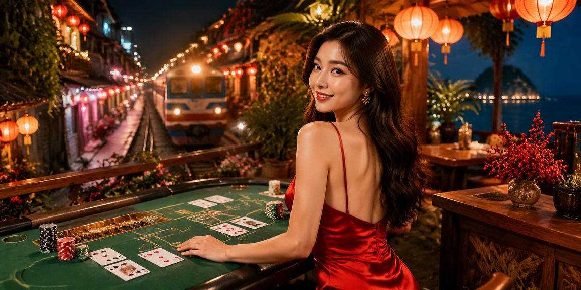 Sảnh baccarat Hà Nội về đêm tại 4100 – không khí sôi động và sang trọng